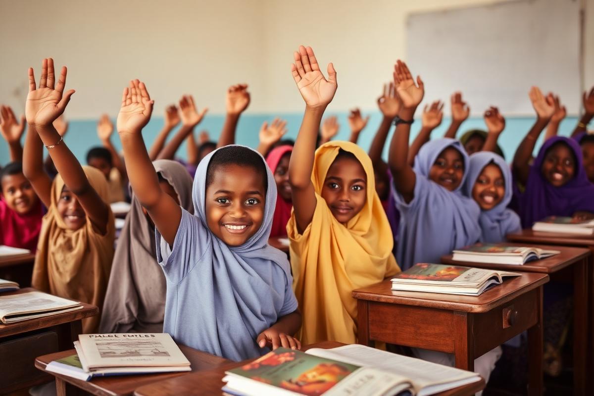 Children in a classroom